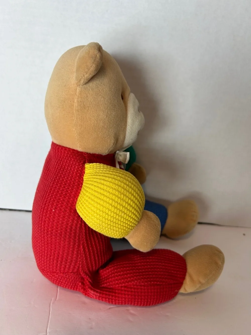 VTG EDEN Plush Bear Waffle Knit Primary Color 13